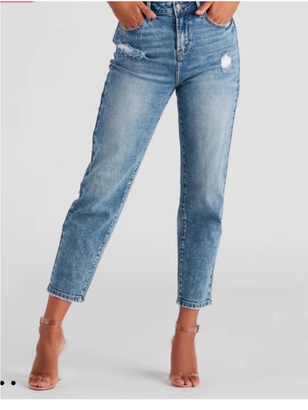 Classic High-Rise Light Blue Straight Jeans - Women
